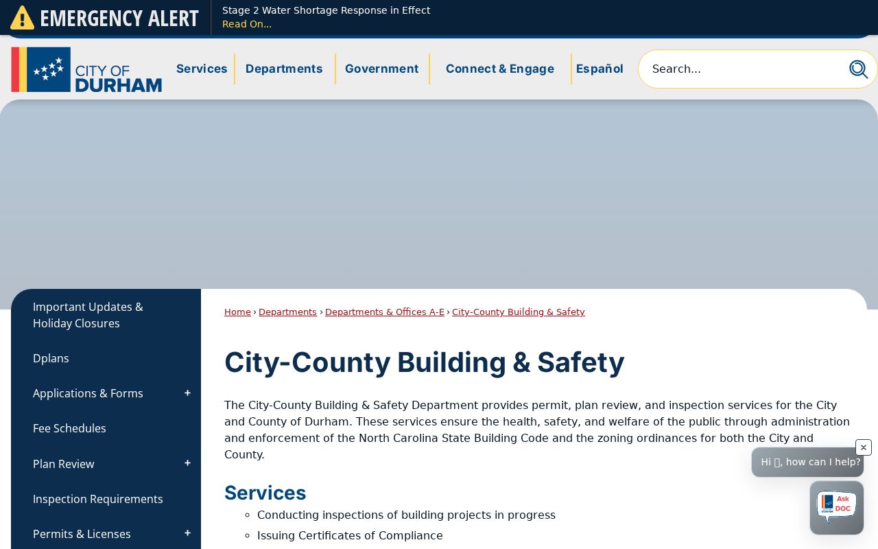 Durham neighbors Building Safety records