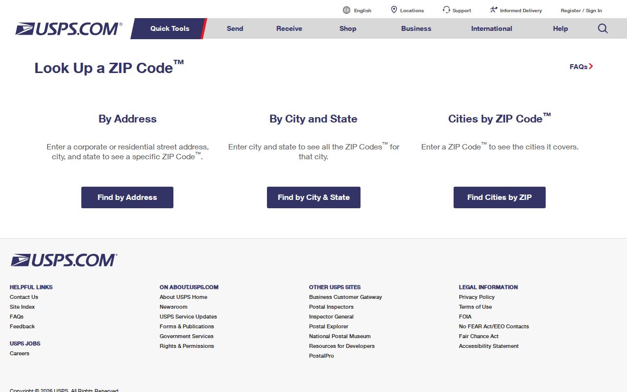 Durham ZIP code directory USPS address lookup fields